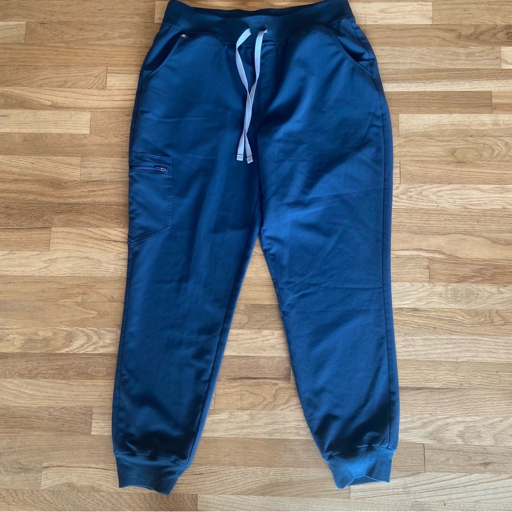 Figs Navy Blue Drawstring Jogger Pants